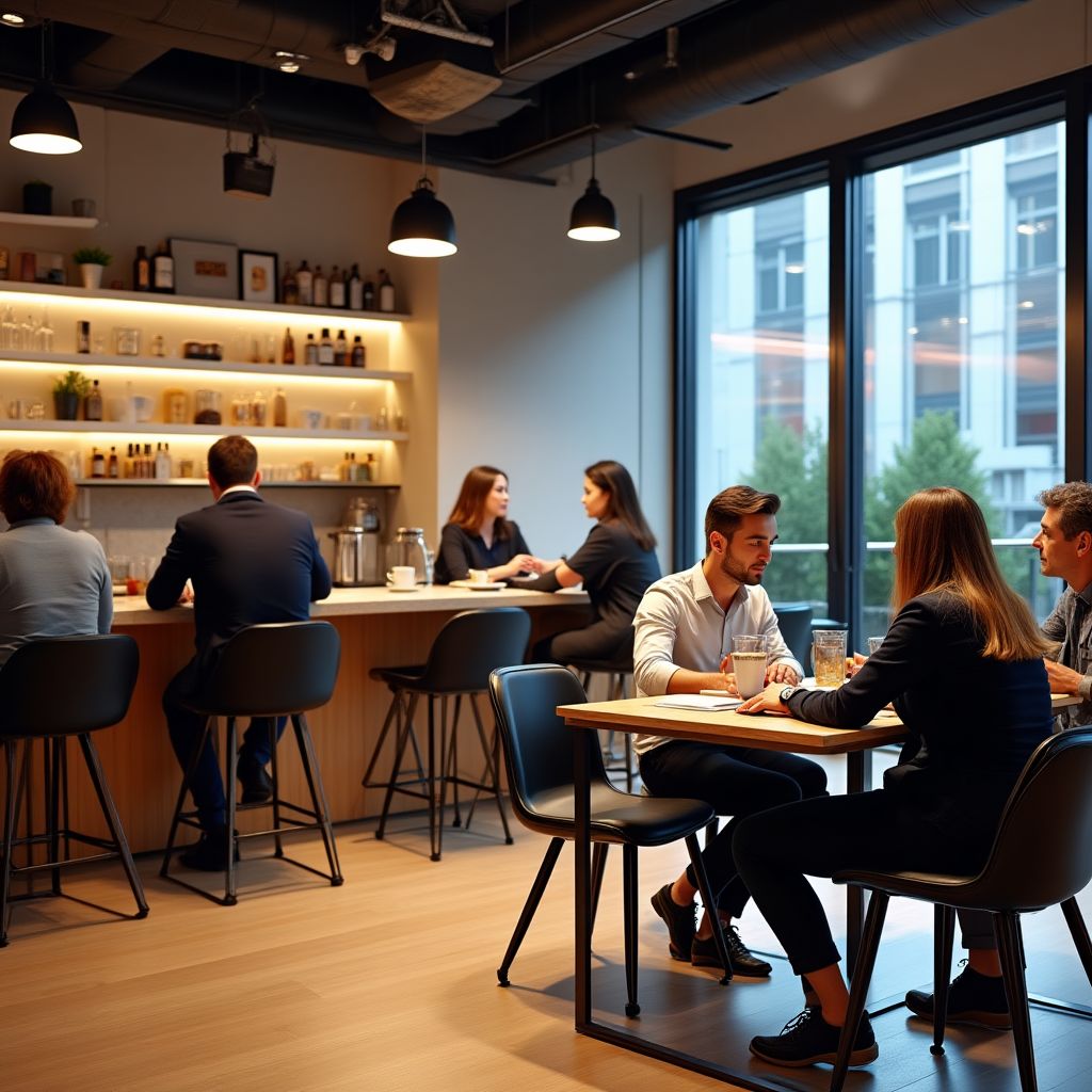 Espacio de networking y café