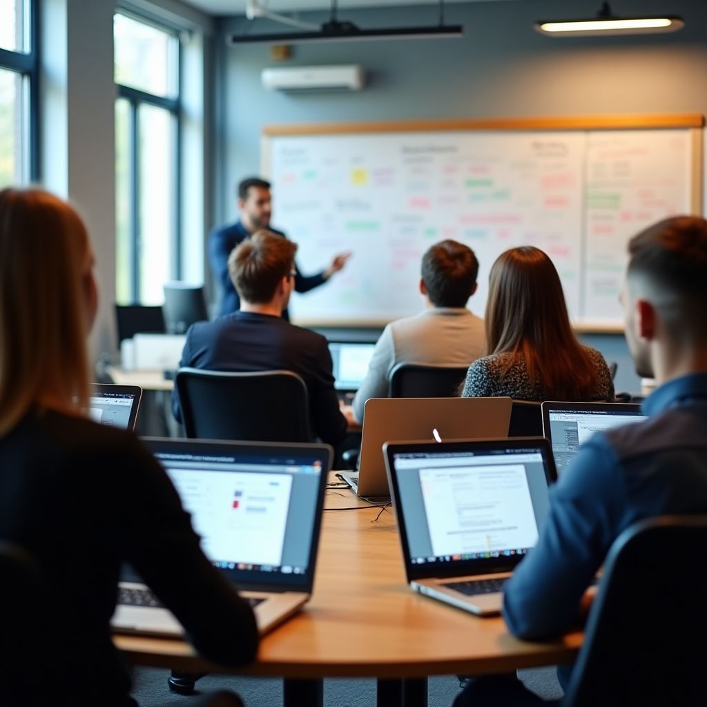 Aula de capacitación interactiva