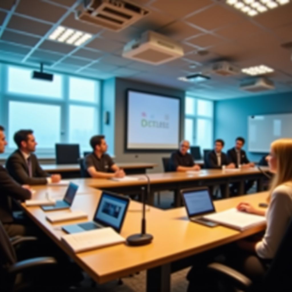 Sala de seminarios equipada
